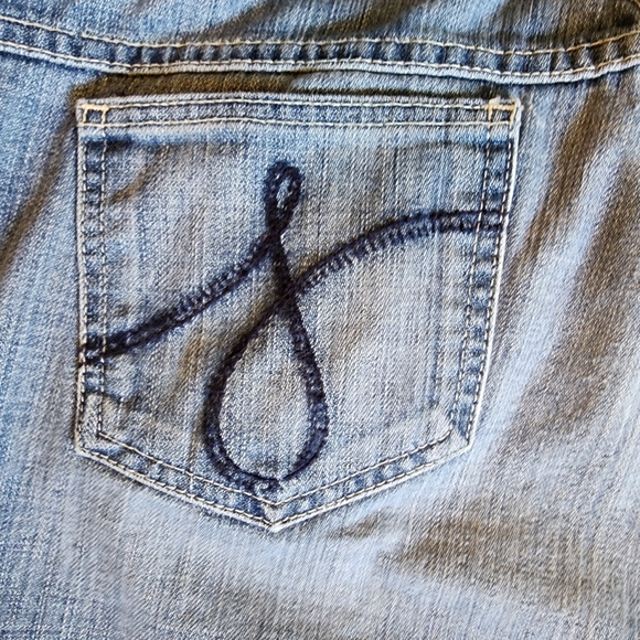 The Cali By Juicy Couture Women's 32 Denim Jeans Y2K Flare Wide Leg Vintage USA - Picture 7 of 13